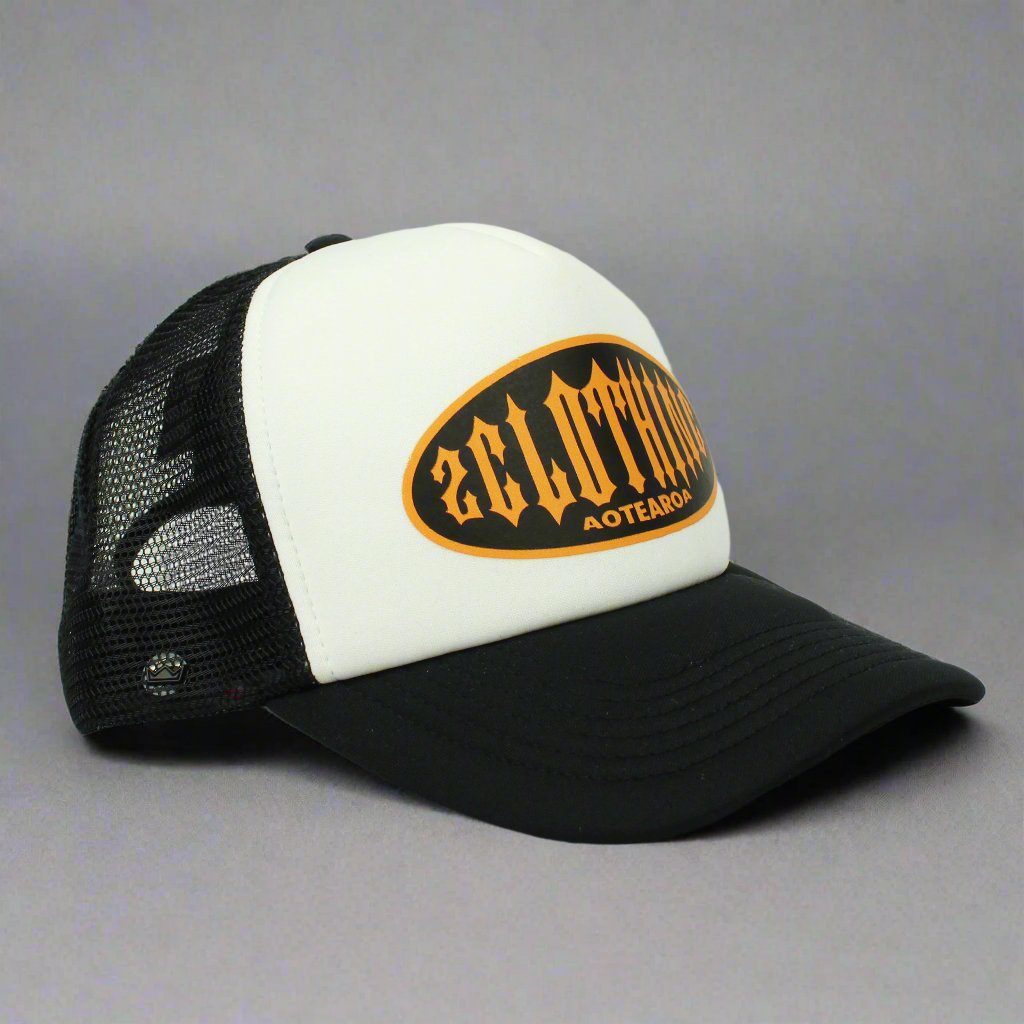 2CLOTHING Trucker Cap Black & Orange