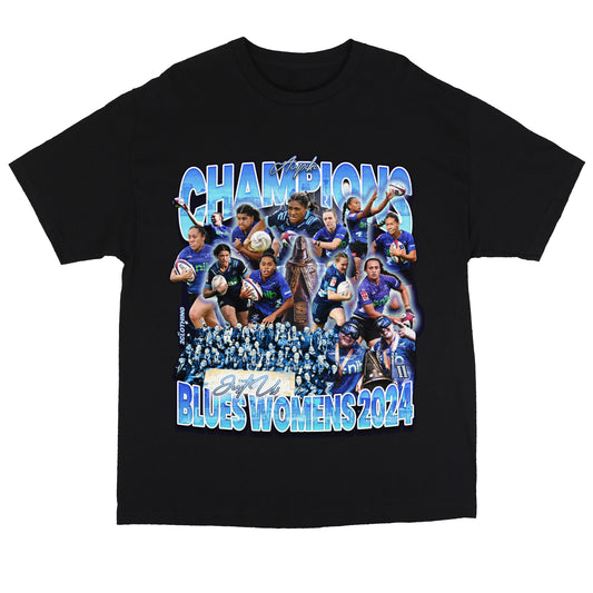 Blues Womens Aupiki Champions 2024 T-Shirt