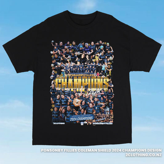 Ponsonby Fillies 2024 Champions T-Shirt