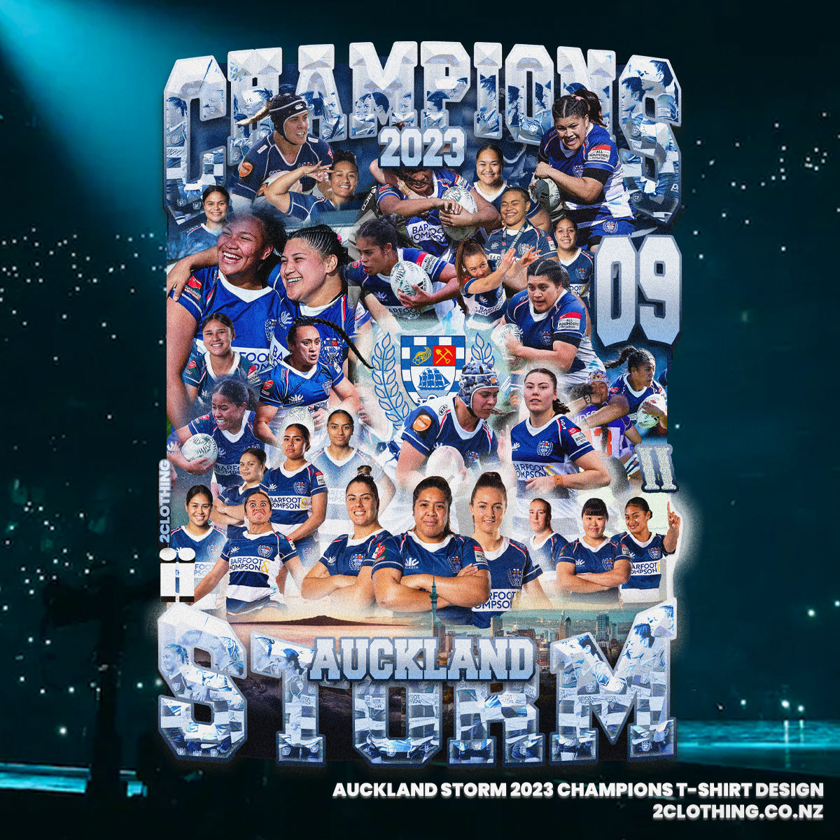 Auckland Storm 2023 Champions T-Shirt